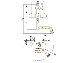 Душевая система Bronze de Luxe Windsor 10120PF/1 купить в интернет-магазине сантехники Sanbest