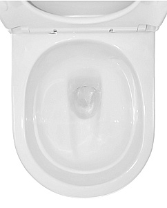 Унитаз напольный Azario Riano AZ-1307A белый, безободковый, с бачком, с крышкой микролифт, слив торнадо купить в интернет-магазине Sanbest
