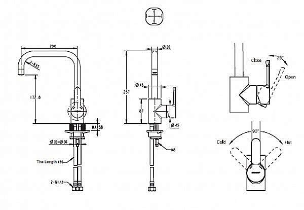 Смеситель для кухни BRAVAT Stream F73783C-1A купить в интернет-магазине сантехники Sanbest