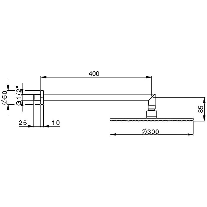 Верхний душ Cisal Shower DS01362040 купить в интернет-магазине сантехники Sanbest