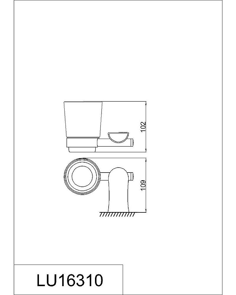 Стакан Rush Luson LU16310 купить в интернет-магазине сантехники Sanbest
