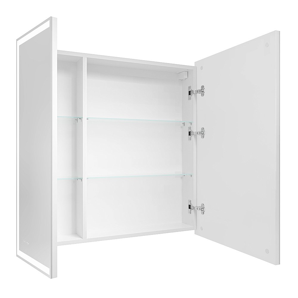 Зеркальный шкаф Grossman Меркадо 70 207008 белый купить в интернет-магазине сантехники Sanbest