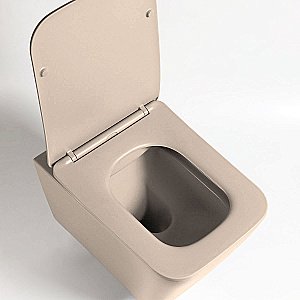 Унитаз Vincea Q-Line VT1-12MC безободковый, с крышкой микролифт, капучино матовый купить в интернет-магазине Sanbest