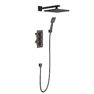 Душевая система Timo Tetra-thermo SX-0179/03SM черная матовая купить в интернет-магазине сантехники Sanbest