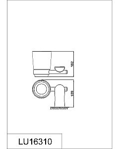 Стакан Rush Luson LU16310 купить в интернет-магазине сантехники Sanbest