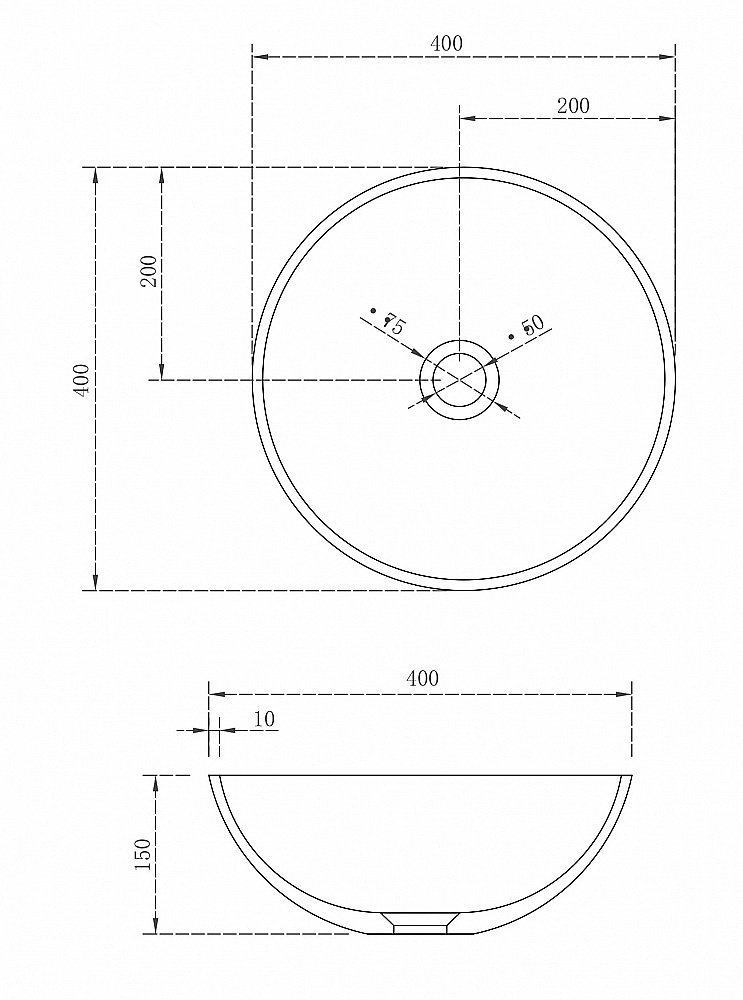 Раковина накладная ABBER Stein AS2608 белая матовая купить в интернет-магазине Sanbest