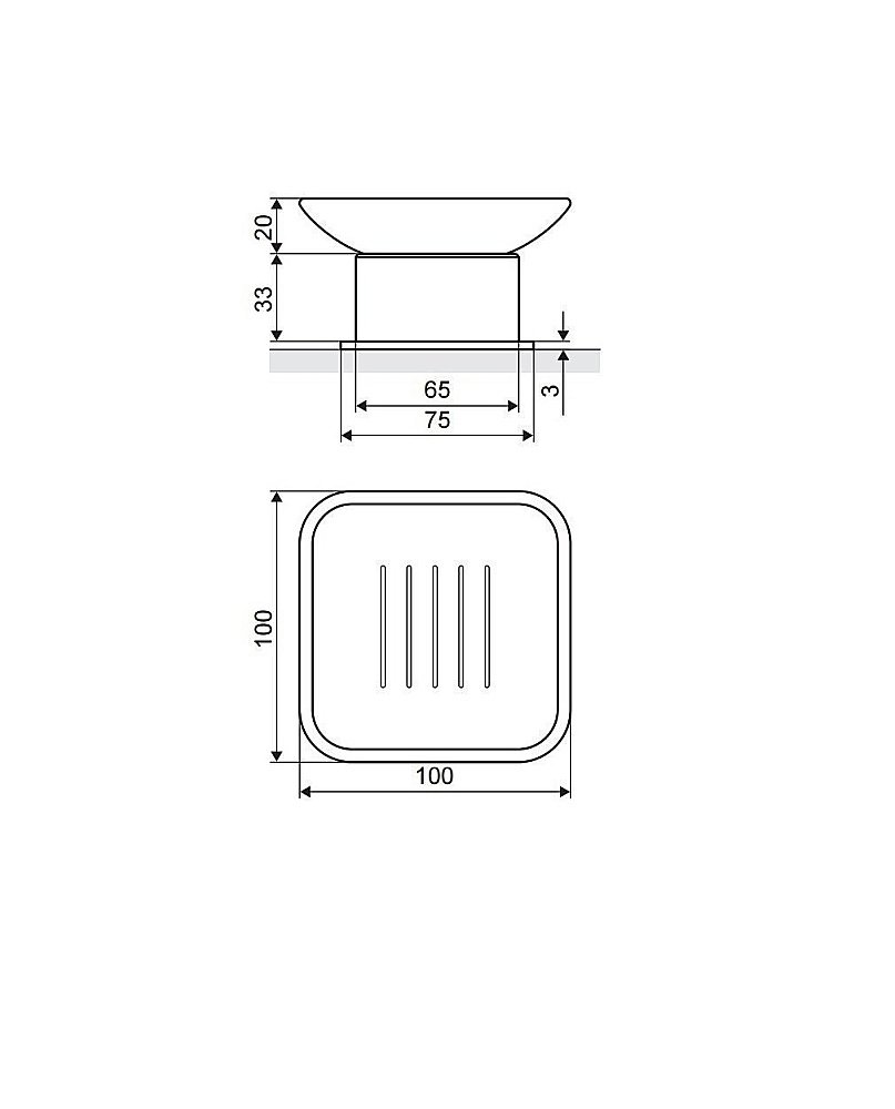 Мыльница Excellent Riko 1613BL купить в интернет-магазине сантехники Sanbest
