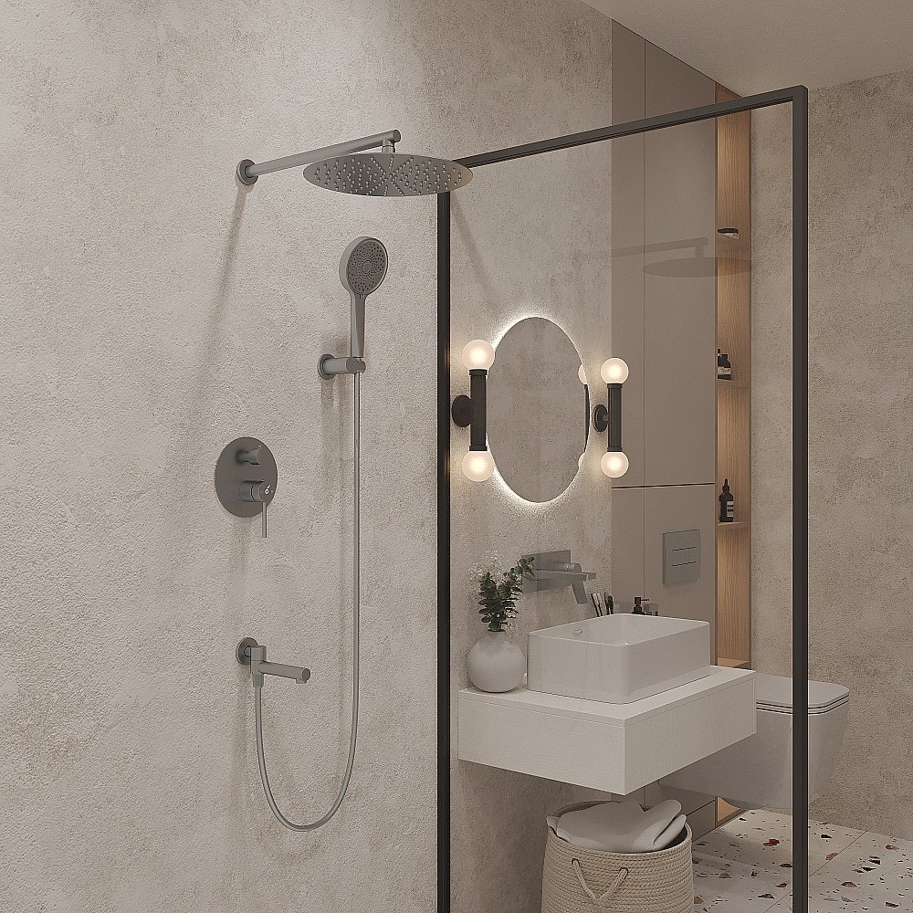 Душевая система Oliveeka Y OL-739902-CR хром купить в интернет-магазине сантехники Sanbest