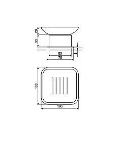 Мыльница Excellent Riko 1613BL купить в интернет-магазине сантехники Sanbest