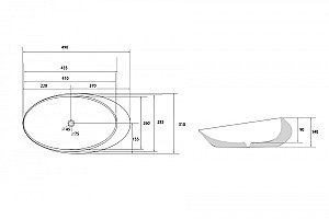 Раковина Abber Bequem 49 AC2107MW белая матовая купить в интернет-магазине Sanbest