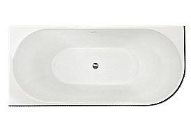 Акриловая ванна Royal Bath NERO RB710302BL-GR 170х78 белый/черный купить в интернет-магазине Sanbest
