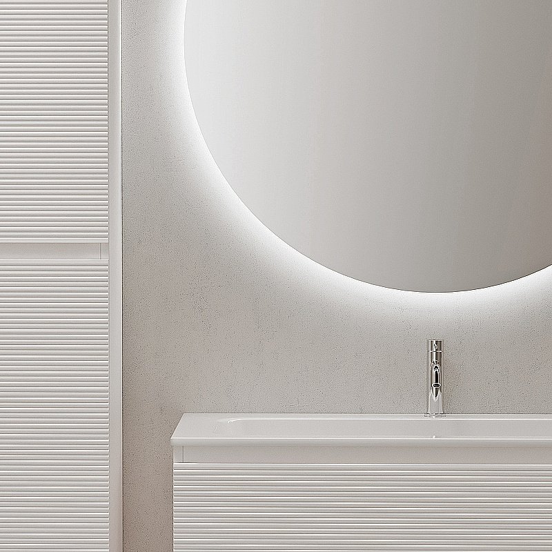 Тумба с раковиной Sancos Folk 100 FL100W Bianco для ванной в интернет-магазине Sanbest