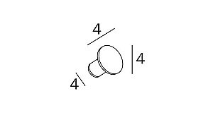 Крючок Inda One AV120ACR хром купить в интернет-магазине сантехники Sanbest