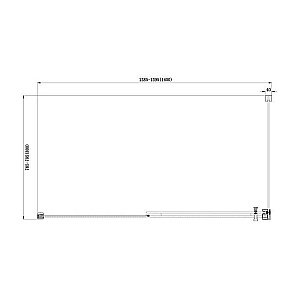 Душевой уголок Aquanet Delta NPE1131 140x80 стекло прозрачное/профиль хром купить в интернет-магазине Sanbest