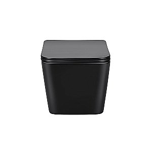 Унитаз подвесной Vincea Q-Line VT1-12MB безободковый, с крышкой микролифт,  матовый черный купить в интернет-магазине Sanbest