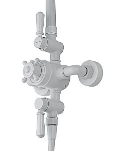 Душевая система с термостатом WONZON & WOGHAND RETRO, Белый матовый (WW-B3041-MW) купить в интернет-магазине сантехники Sanbest