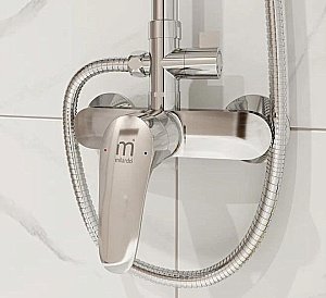 Душевая система Milardo Simp SIMSB1FM89 хром купить в интернет-магазине сантехники Sanbest