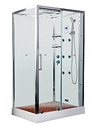 Душевая кабина Acquazzone Viktoria 120SL-L без пара Левосторонная купить в интернет-магазине сантехники Sanbest