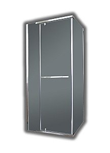 Душевой уголок CeruttiSpa MIMI 90x90 ZQ91T стекло прозрачное/профиль хром купить в интернет-магазине Sanbest