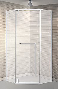 Душевой уголок Esbano Surf ESOGS100PRC 100x100 стекло прозрачное/профиль хром купить в интернет-магазине Sanbest