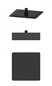 Верхний душ WONZON & WOGHAND, Черный матовый (WW-88DP06-MB) купить в интернет-магазине сантехники Sanbest