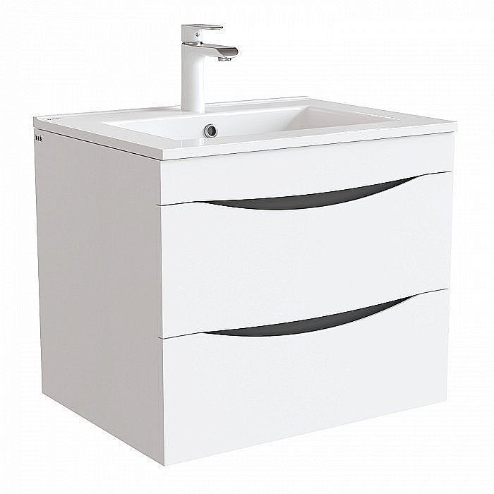 Тумба с раковиной IDDIS Cloud CLO60W0i95K 60 белая для ванной в интернет-магазине Sanbest