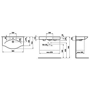 Раковина Laufen Palace 8.1170.2.000.104.R белая купить в интернет-магазине Sanbest