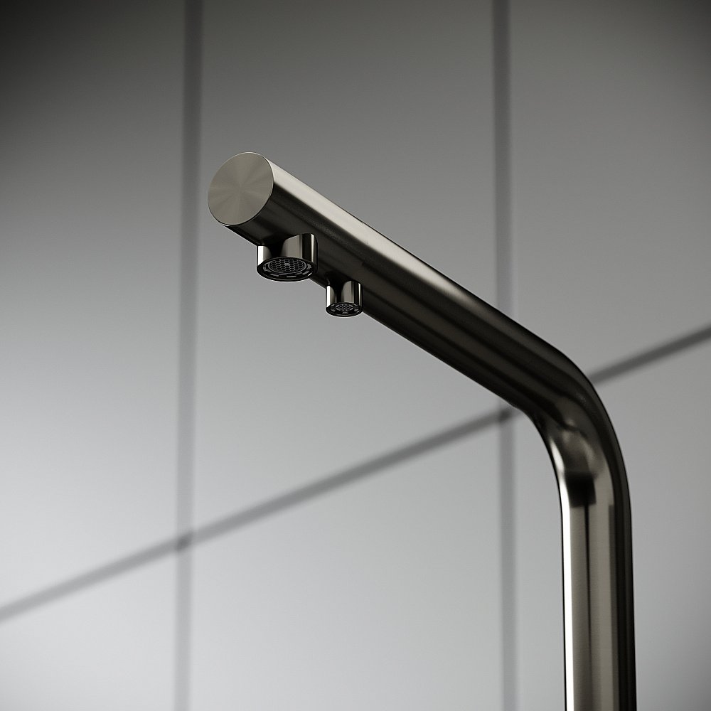 Смеситель для кухни Sancos Foster SC4014GG вороненая сталь купить в интернет-магазине сантехники Sanbest