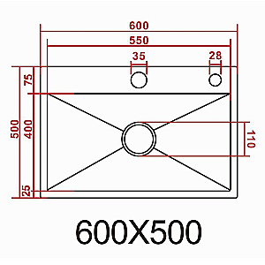 Кухонная мойка Azario Nicole 60х50 AZB6050H черный соты купить в интернет-магазине сантехники Sanbest