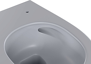 Унитаз подвесной Allen Brau Fantasy 3 Vortex 4.11035.SG серый матовый, с крышкой микролифт, слив торнадо купить в интернет-магазине Sanbest