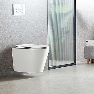 Унитаз Vincea Piatti VT1-11T безободковый, смыв торнадо, с крышкой микролифт, белый купить в интернет-магазине Sanbest