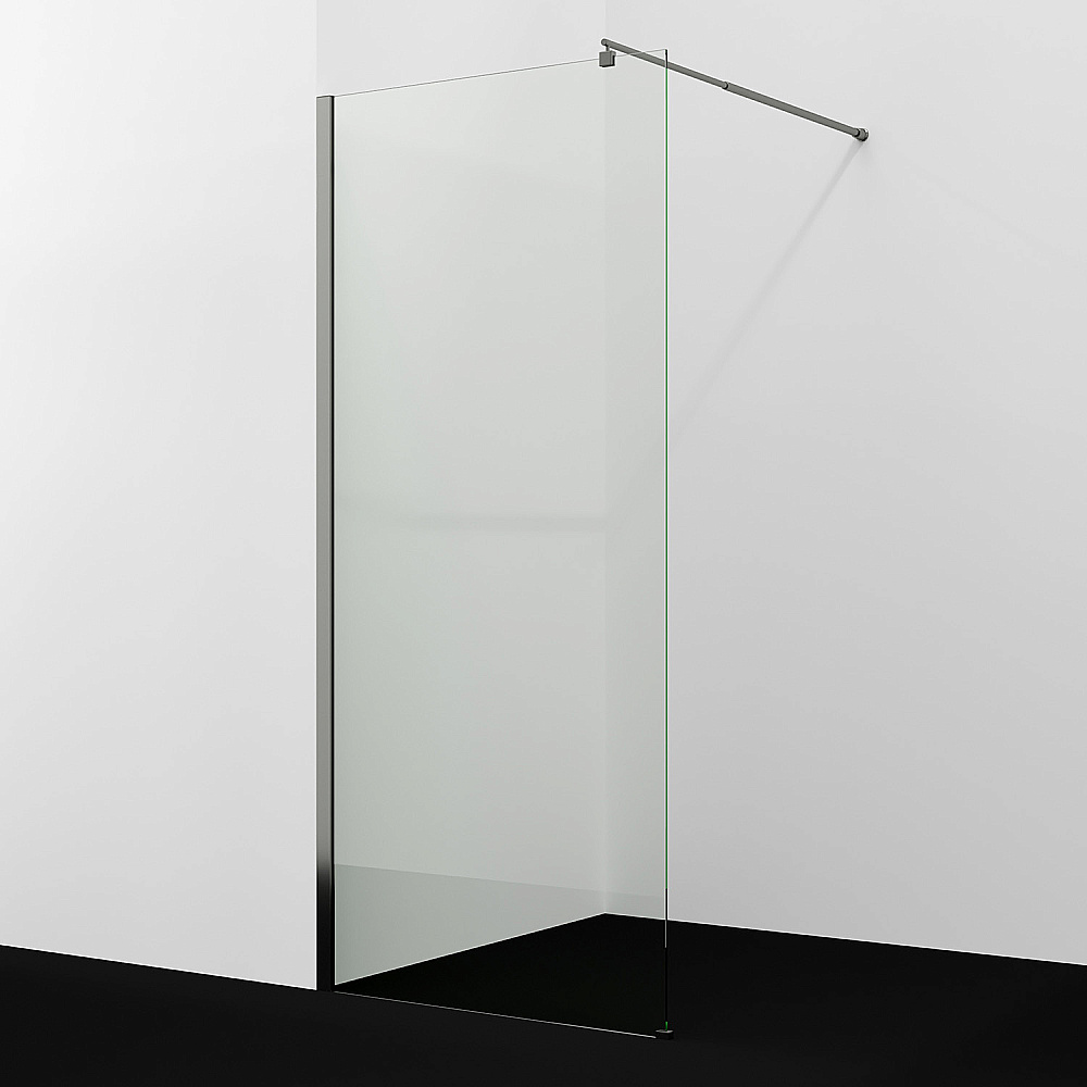 Душевое ограждение WasserKRAFT Rur 30W44GR 100 профиль графит/стекло прозрачное купить в интернет-магазине Sanbest