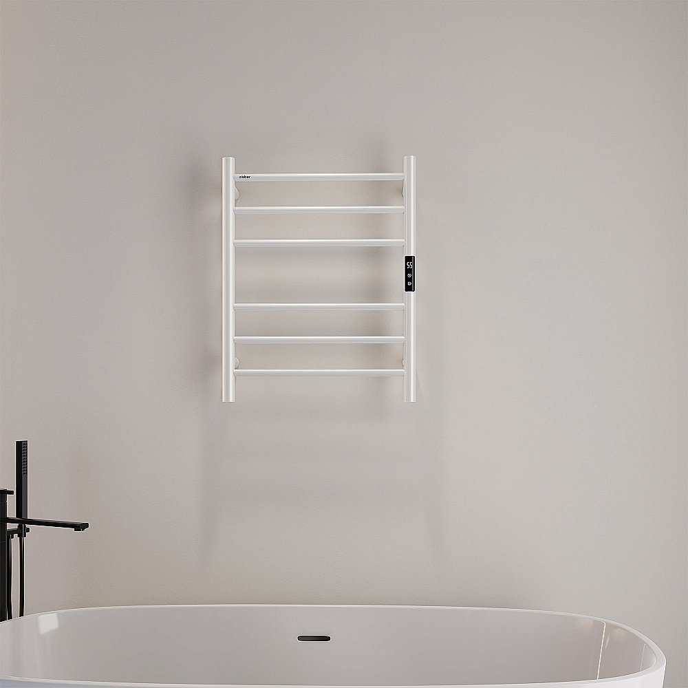 Полотенцесушитель электрический ABBER Standard AH4606MW белый матовый купить в интернет-магазине сантехники Sanbest