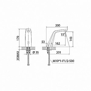 Смеситель для раковины IDDIS Pulse 020 020SBSNi86 купить в интернет-магазине сантехники Sanbest
