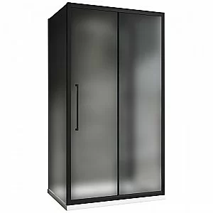 Душевой уголок ABBER Schwarzer Diamant AG30150BMH-S100BM-S100BM 150х100 стекло матовое/профиль черный купить в интернет-магазине Sanbest