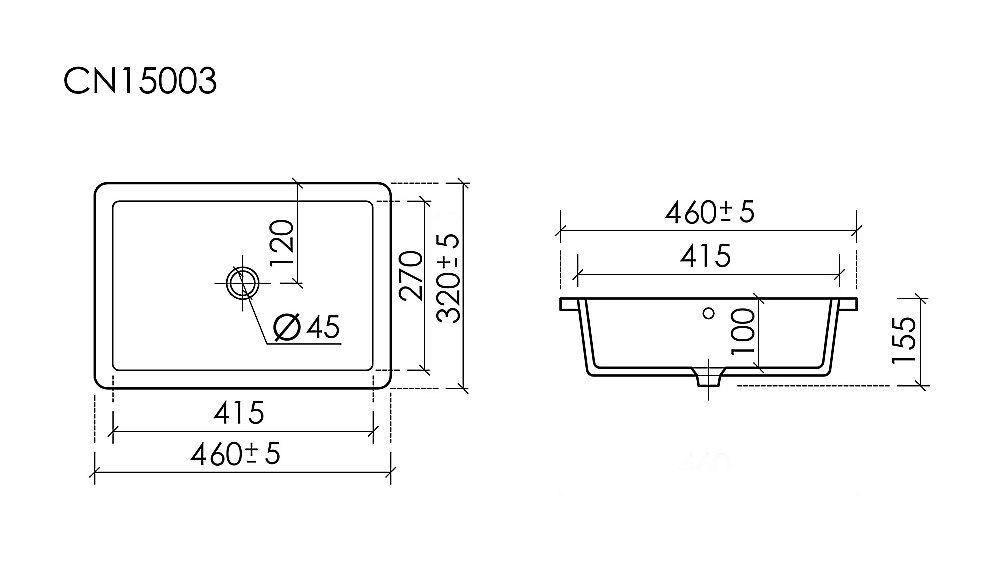 Раковина Ceramica Nova Era CN15003 белая купить в интернет-магазине Sanbest
