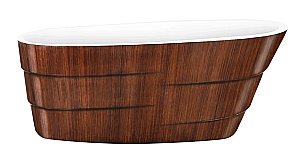 Ванна акриловая Lagard Auguste lgd-agst-bw 170х75 белая,коричневая купить в интернет-магазине Sanbest