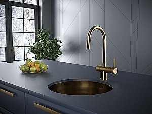 Смеситель для кухни Paulmark Heller He213218-BG купить в интернет-магазине сантехники Sanbest