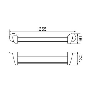 Полотенцедержатель Veragio Oscar OSC-5222.CR купить в интернет-магазине сантехники Sanbest