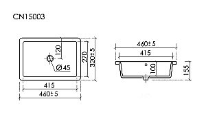 Раковина Ceramica Nova Era CN15003 белая купить в интернет-магазине Sanbest