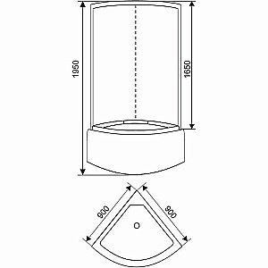 Душевая кабина Arcus Style S-02G 90x90 купить в интернет-магазине Sanbest