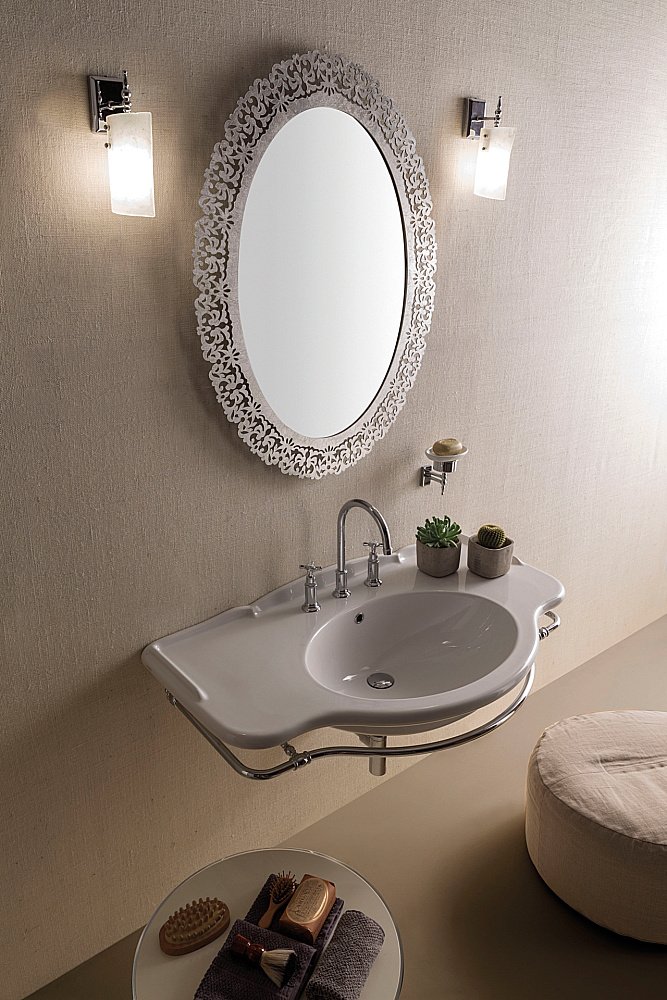 Раковина Globo Paestum 110 PA022.BI*1 белая купить в интернет-магазине Sanbest