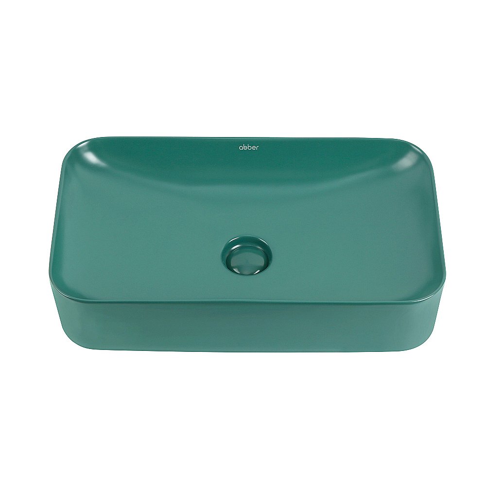 Раковина накладная ABBER Rechteck AC2204MBG зеленая матовая купить в интернет-магазине Sanbest