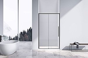 Душевая дверь Vincea SLIM-N VDS-4SN140CLB 140 черный/прозрачная купить в интернет-магазине Sanbest