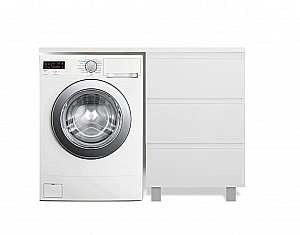 Тумба с раковиной напольная Эстет Даллас 120 с 3 ящиками правая для ванной в интернет-магазине Sanbest