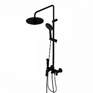 Душевая система Damixa Apollo DX220910300 черная матовая купить в интернет-магазине сантехники Sanbest