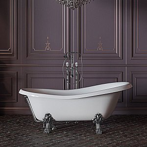 Ванна Migliore Bella на лапах LEONE STANDART 26917 170х80 белая,хром купить в интернет-магазине Sanbest