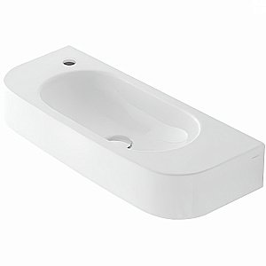 Раковина подвесная Globo Forty3 70 смеситель справа/слева, белая купить в интернет-магазине Sanbest