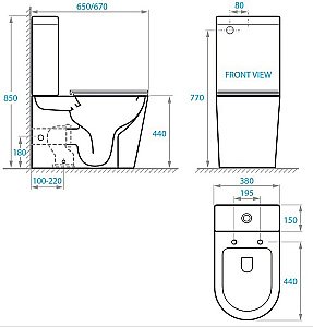 Унитаз напольный Koller Pool ORION OR-0650 безободковый, с крышкой микролифт, с бачком купить в интернет-магазине Sanbest