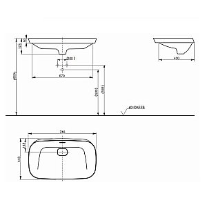Раковина Toto Neorest 75 LW3717HY#XW белая купить в интернет-магазине Sanbest